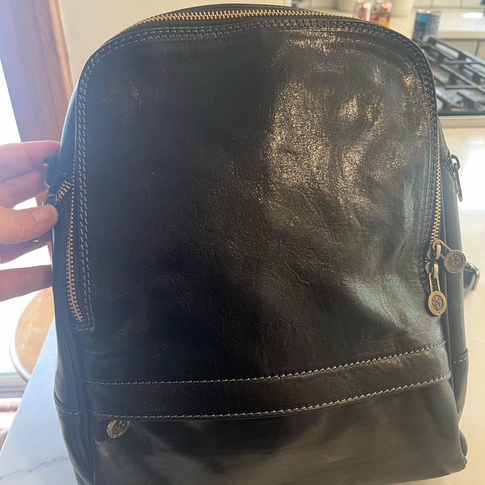 The Florence Leather genuine leather convertible backpack.